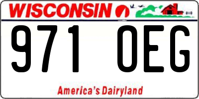 WI license plate 971OEG