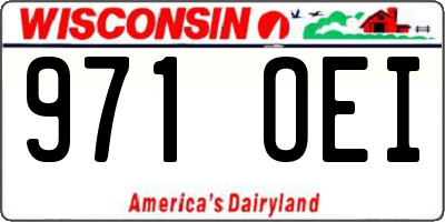 WI license plate 971OEI