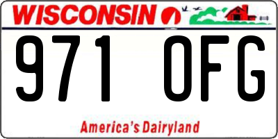WI license plate 971OFG