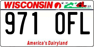 WI license plate 971OFL