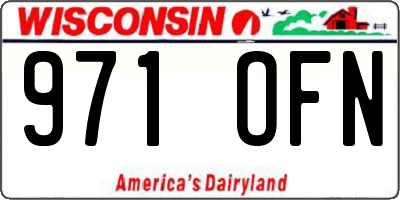 WI license plate 971OFN