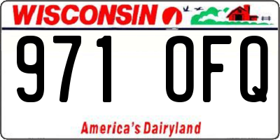 WI license plate 971OFQ