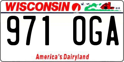 WI license plate 971OGA