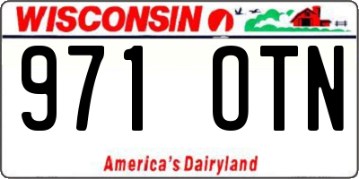 WI license plate 971OTN