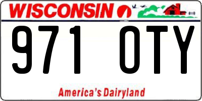 WI license plate 971OTY