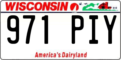 WI license plate 971PIY