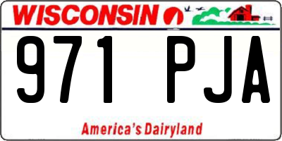WI license plate 971PJA