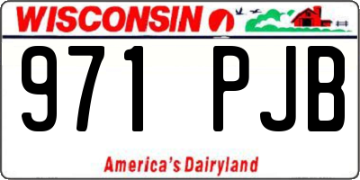 WI license plate 971PJB