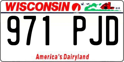 WI license plate 971PJD