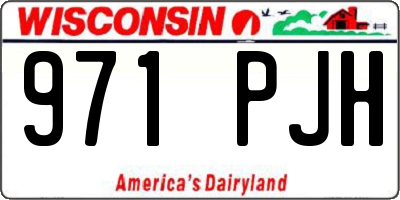 WI license plate 971PJH