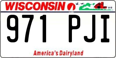 WI license plate 971PJI