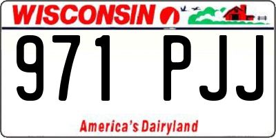 WI license plate 971PJJ