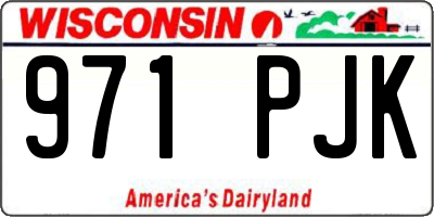 WI license plate 971PJK