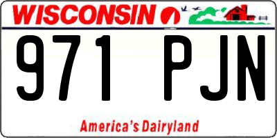 WI license plate 971PJN