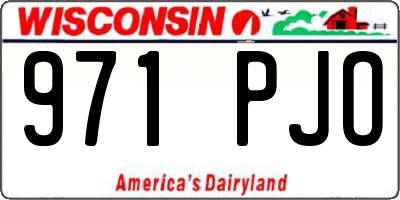 WI license plate 971PJO