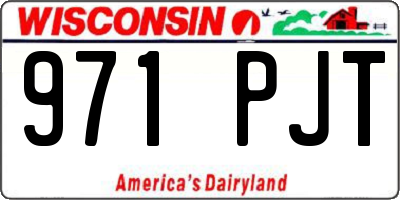 WI license plate 971PJT
