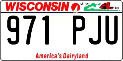 WI license plate 971PJU
