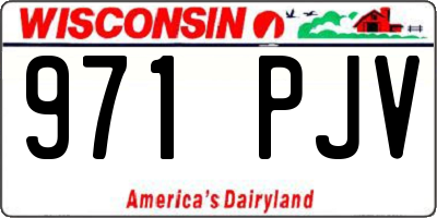 WI license plate 971PJV
