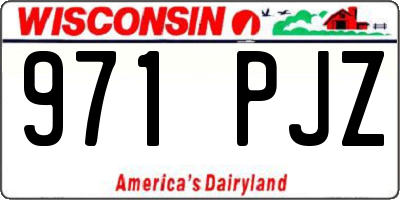 WI license plate 971PJZ