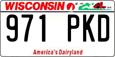 WI license plate 971PKD