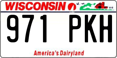 WI license plate 971PKH
