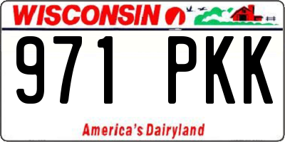 WI license plate 971PKK