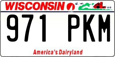WI license plate 971PKM