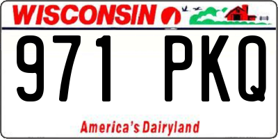 WI license plate 971PKQ