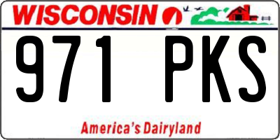 WI license plate 971PKS