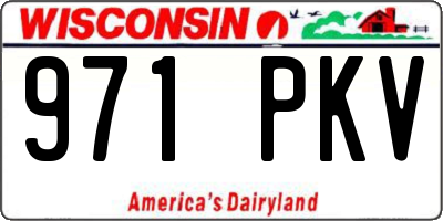 WI license plate 971PKV