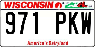 WI license plate 971PKW
