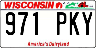 WI license plate 971PKY