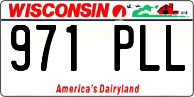 WI license plate 971PLL