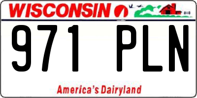 WI license plate 971PLN