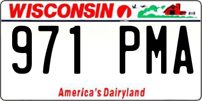WI license plate 971PMA