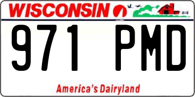 WI license plate 971PMD