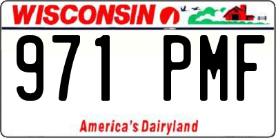 WI license plate 971PMF