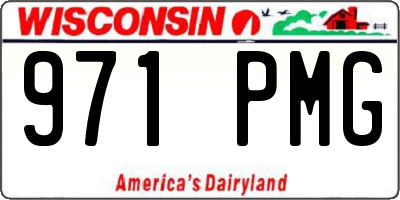 WI license plate 971PMG