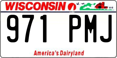 WI license plate 971PMJ