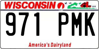 WI license plate 971PMK