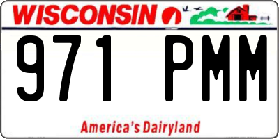 WI license plate 971PMM