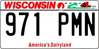 WI license plate 971PMN