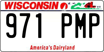 WI license plate 971PMP