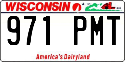 WI license plate 971PMT