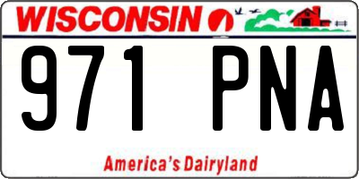 WI license plate 971PNA