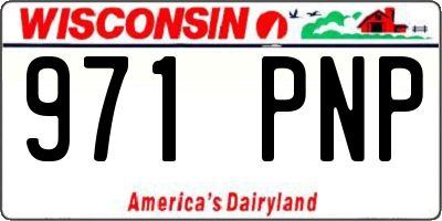 WI license plate 971PNP