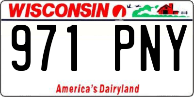 WI license plate 971PNY