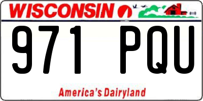 WI license plate 971PQU