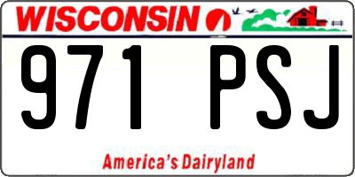 WI license plate 971PSJ