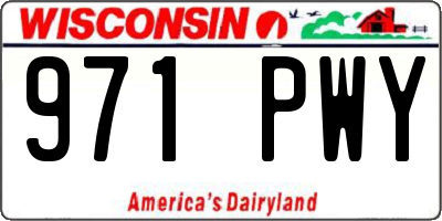 WI license plate 971PWY